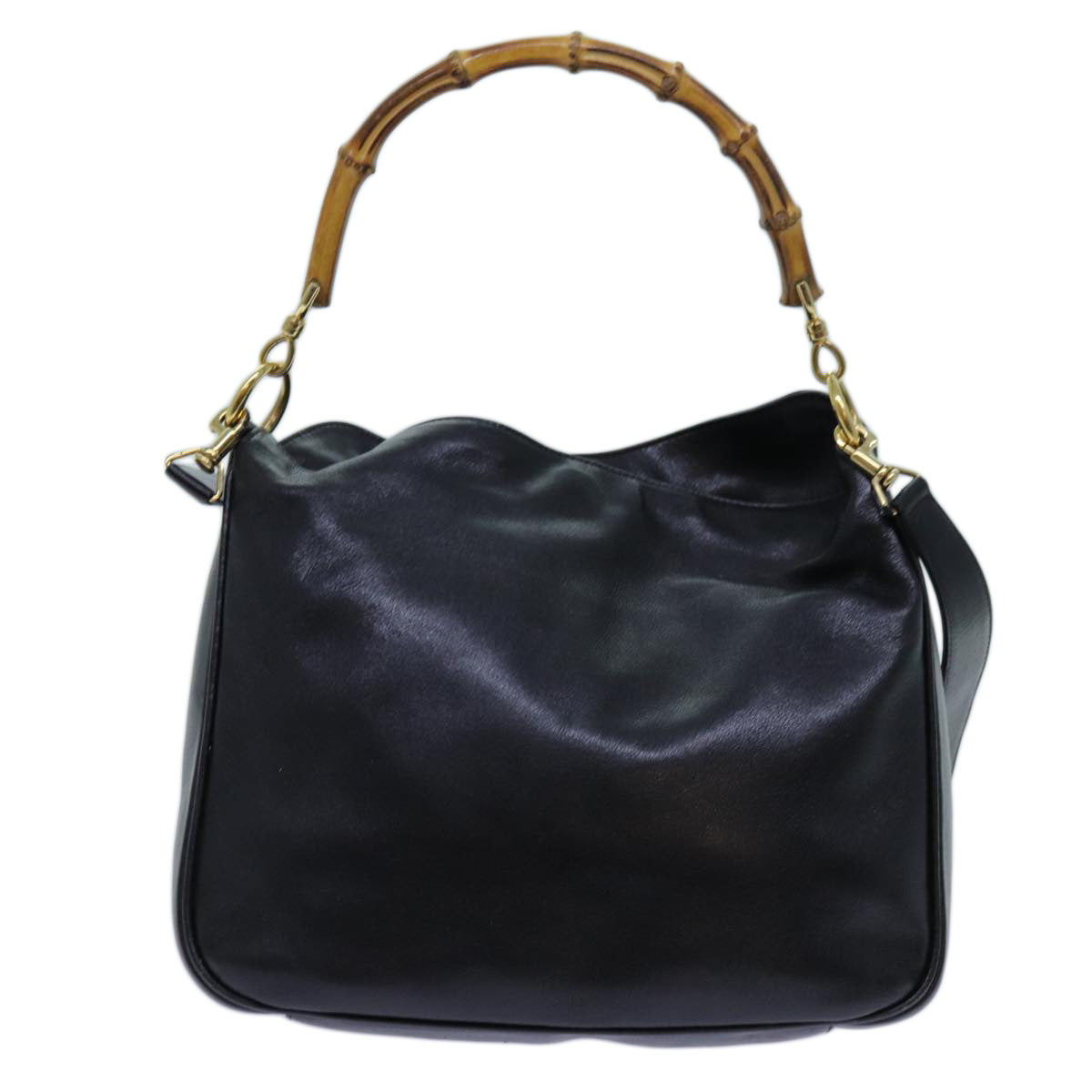 Luxury Gucci Trending 2025 Bamboo Hand Bag Leather 2way Black  ep3954