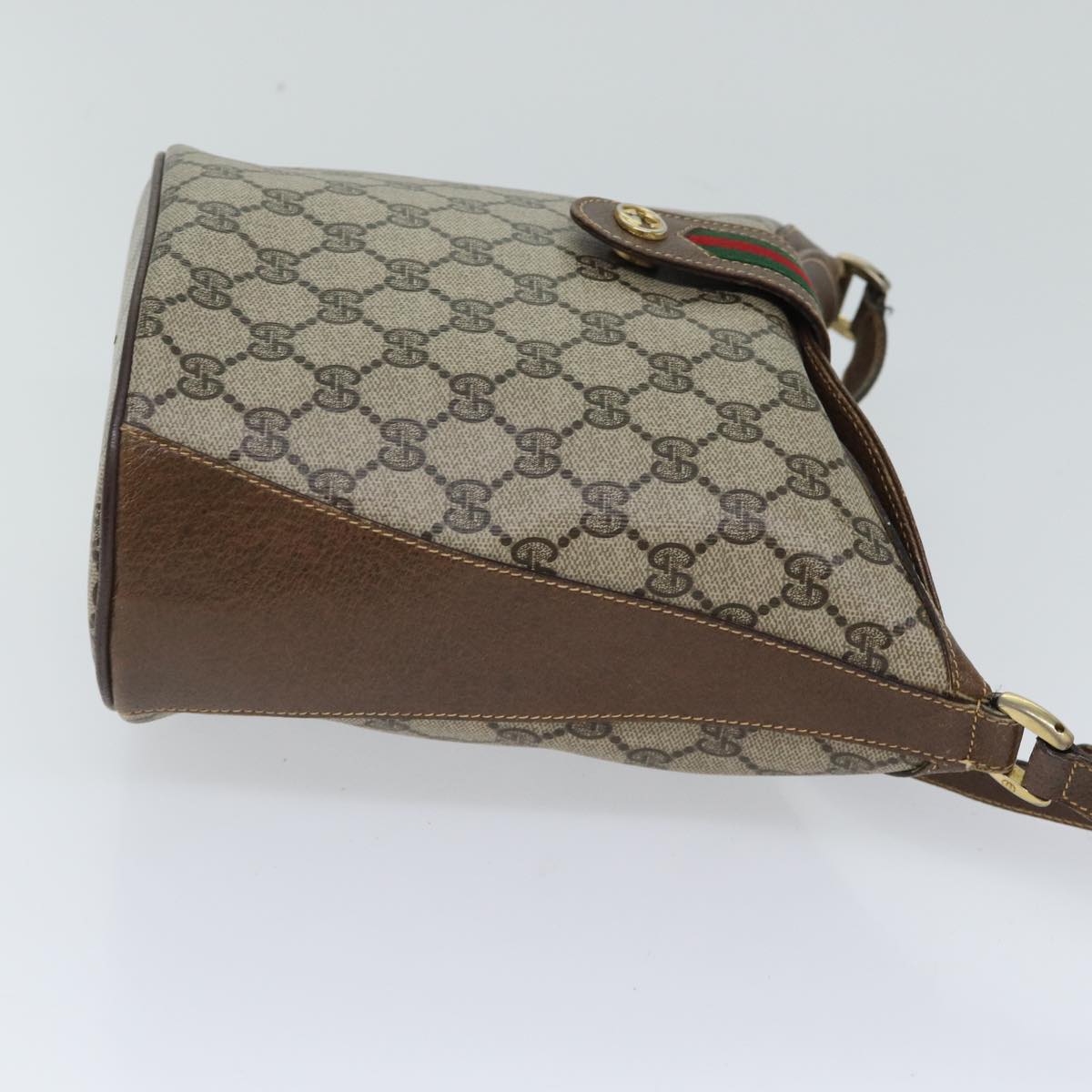Luxury Gucci Trending 2025 GG Supreme Web Sherry Line Shoulder Bag Beige Red 89 02 081  ep3957