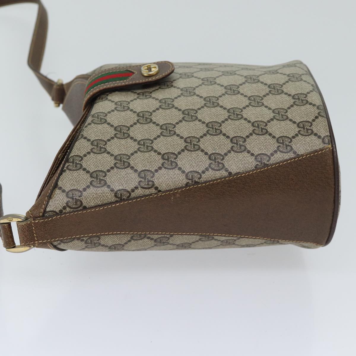 Luxury Gucci Trending 2025 GG Supreme Web Sherry Line Shoulder Bag Beige Red 89 02 081  ep3957