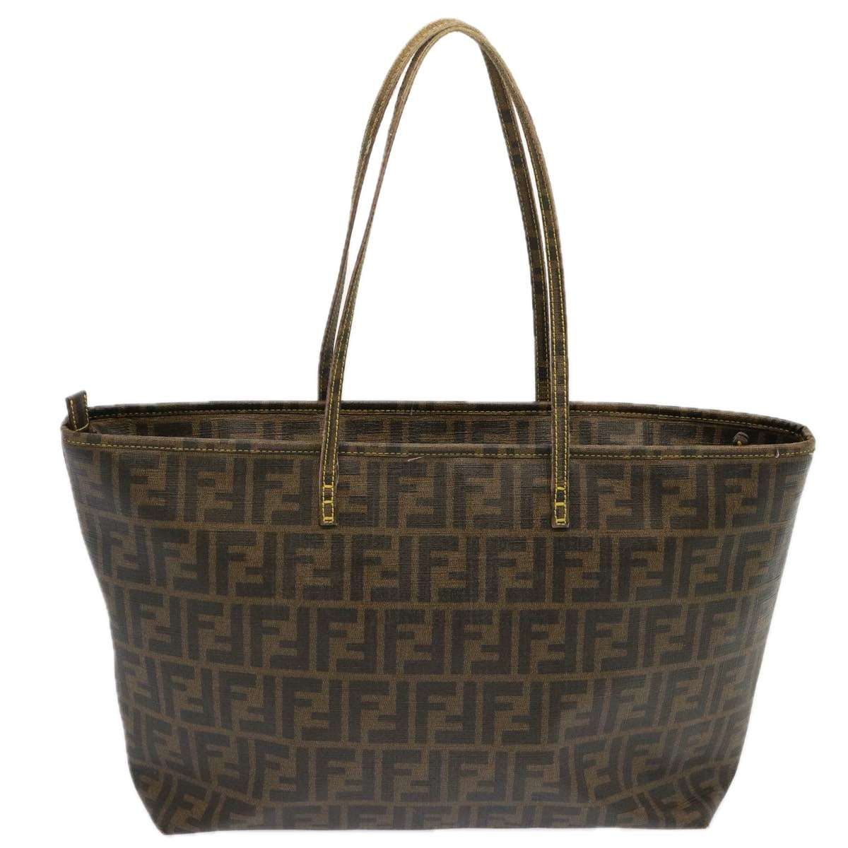 Luxury FendiZucca Canvas Tote Bag Black Brownep3963