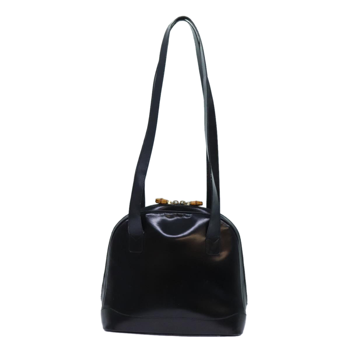 Luxury Gucci Trending 2025 Bamboo Shoulder Bag Patent leather Black  ep3966