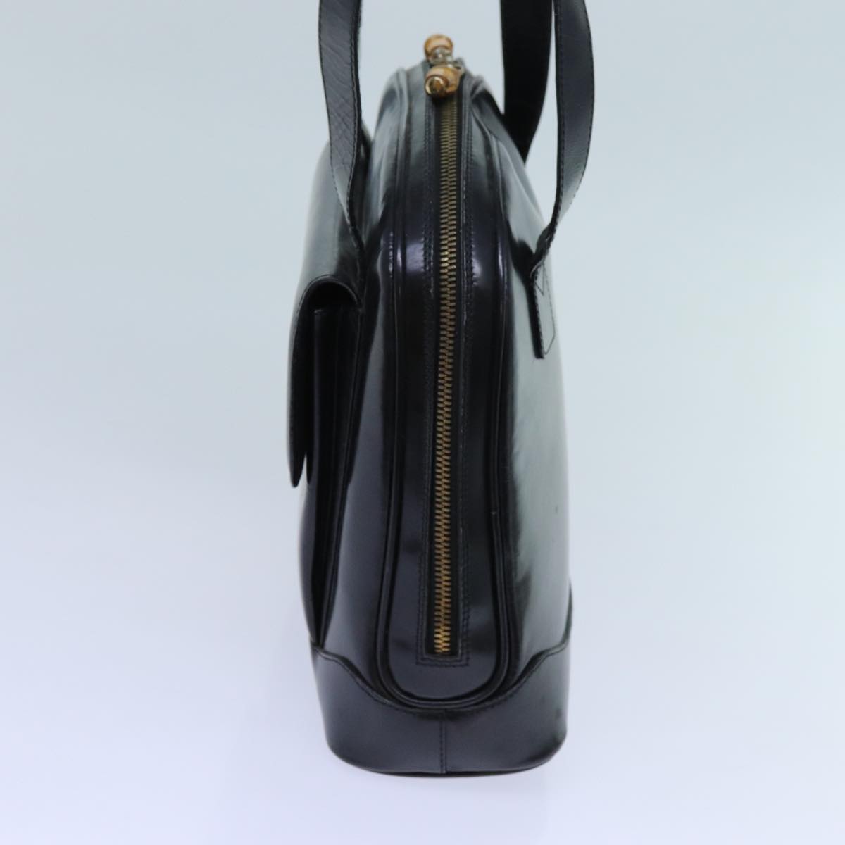 Luxury Gucci Trending 2025 Bamboo Shoulder Bag Patent leather Black  ep3966