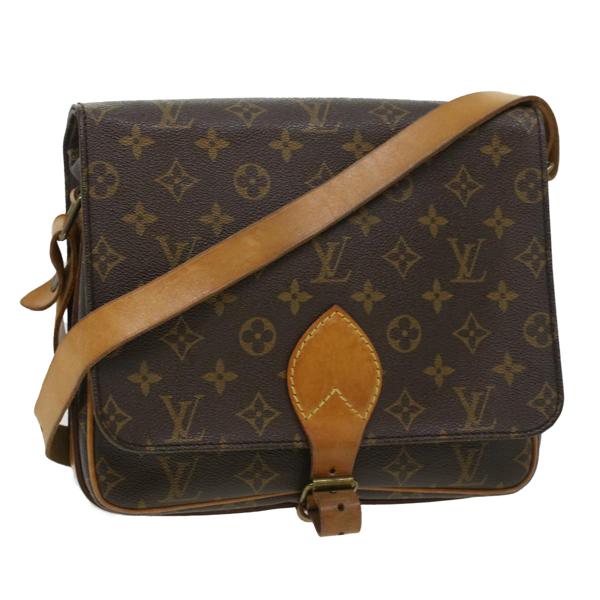 LOUIS VUITTON Monogram Cartouchiere GM Shoulder Bag M51252 LV ep397