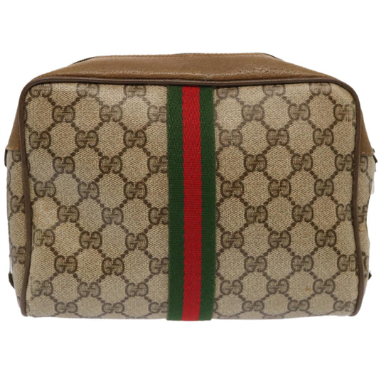Luxury Gucci Trending 2025 GG Supreme Web Sherry Line Shoulder Bag Beige Green 56 02 004  ep3971