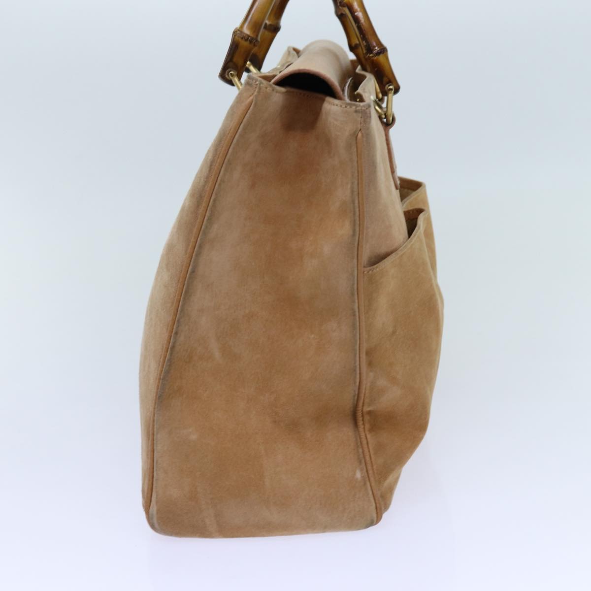 Luxury Gucci Trending 2025 Bamboo Hand Bag Suede 2way Beige  ep4005