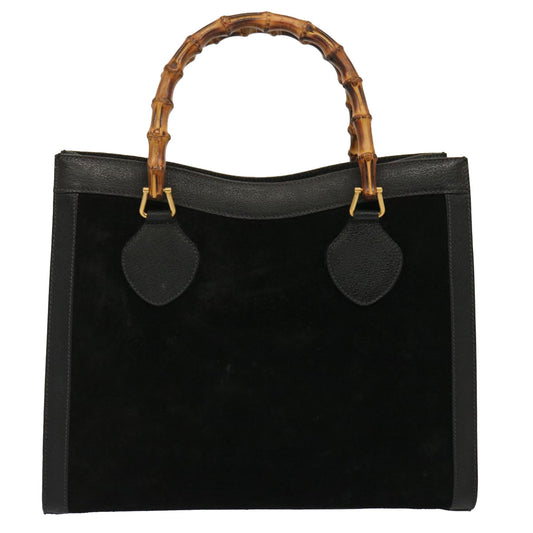 Luxury Gucci Trending 2025 Bamboo Hand Bag Suede Black 002 1095 0260  ep4006