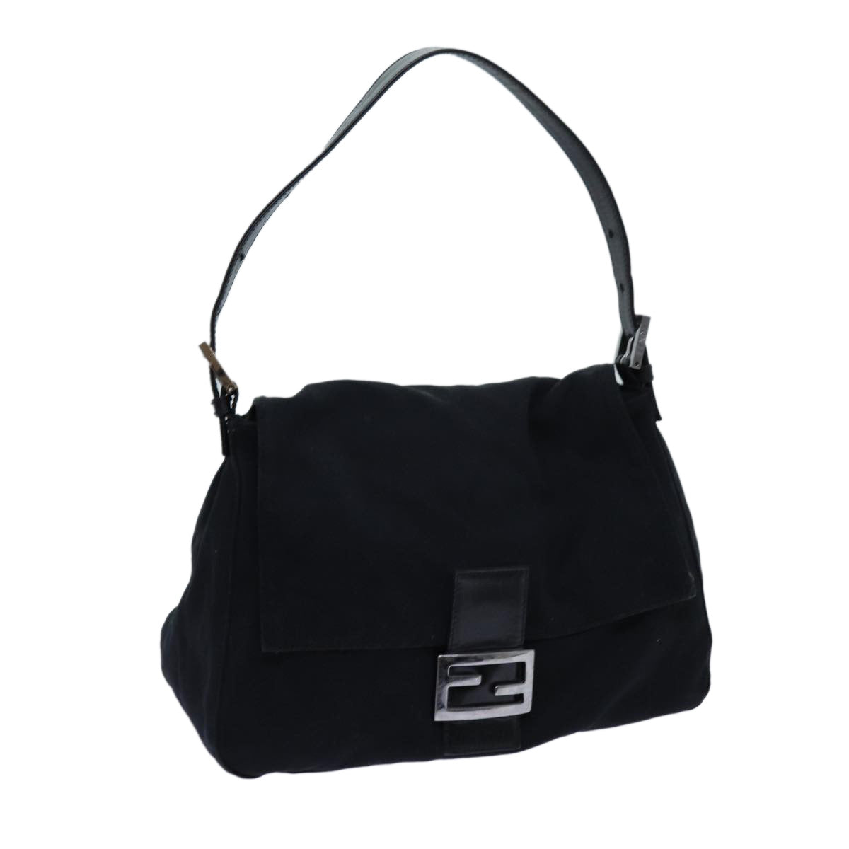 Luxury FendiMamma Baguette Shoulder Bag Nylon Black 2321 26325 079ep4022