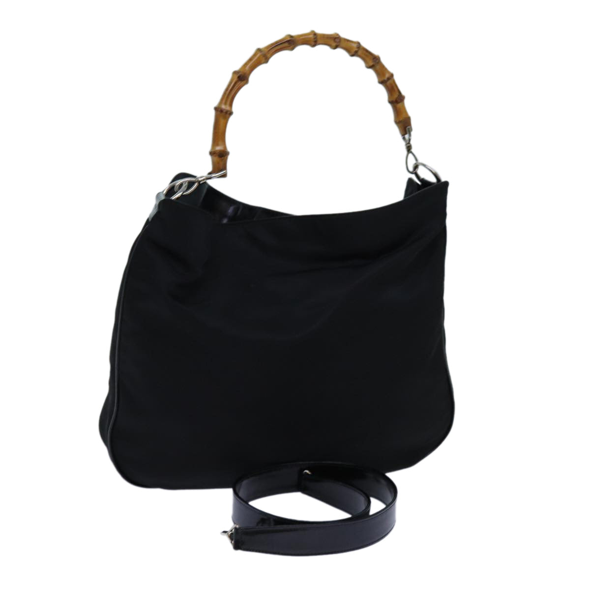 Luxury Gucci Trending 2025 Bamboo Hand Bag Nylon 2way Black 001 2852 1577 5  ep4024