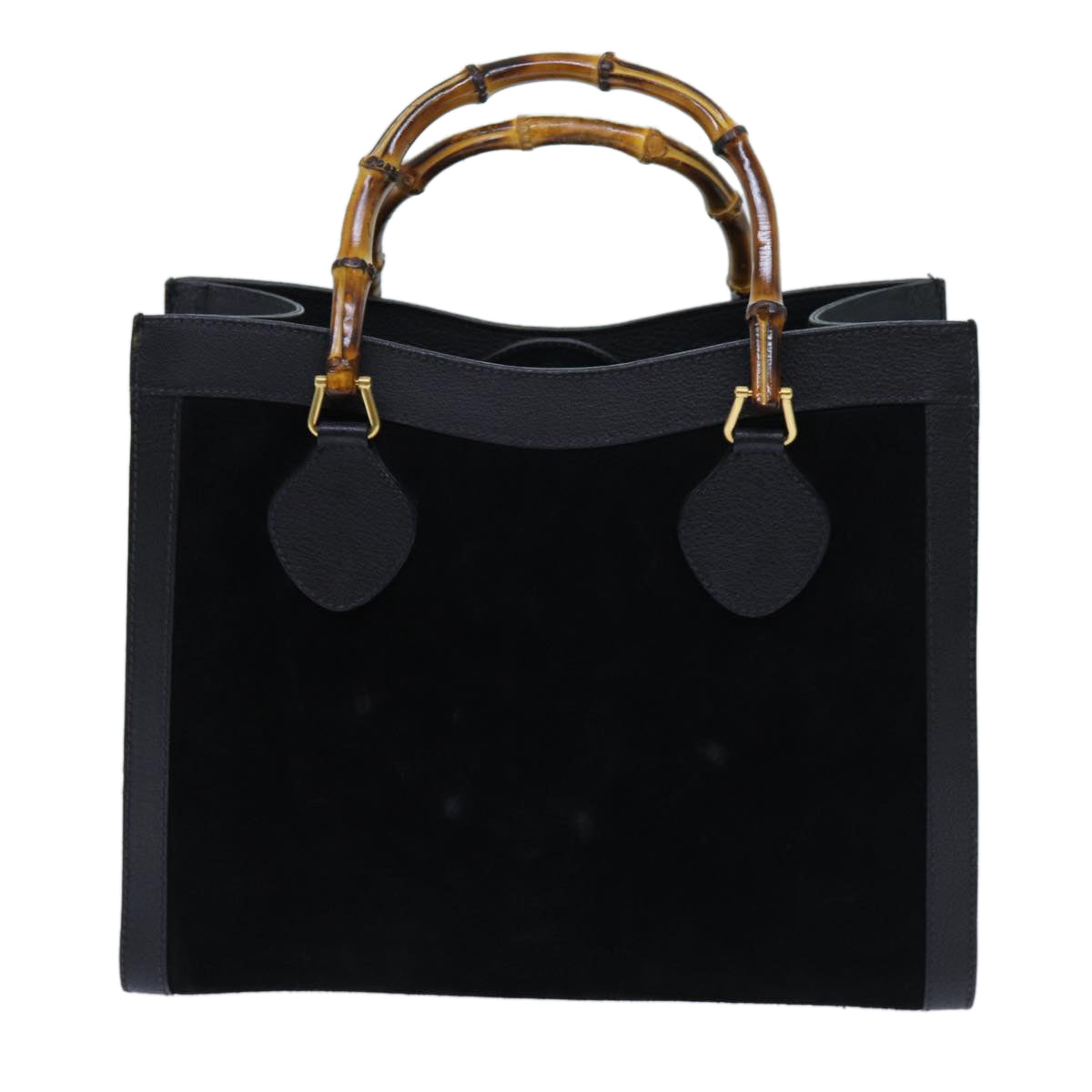 Luxury Gucci Trending 2025 Bamboo Hand Bag Suede Black  ep4025