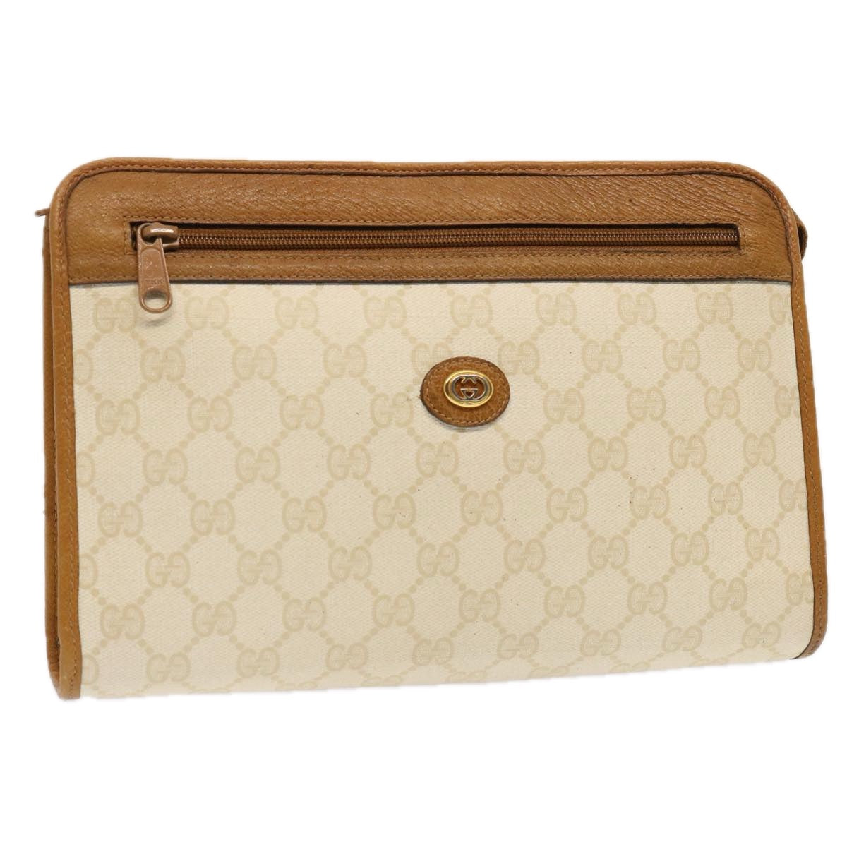 Luxury Gucci Trending 2025 GG Supreme Clutch Bag PVC White 97 01 037  ep4041
