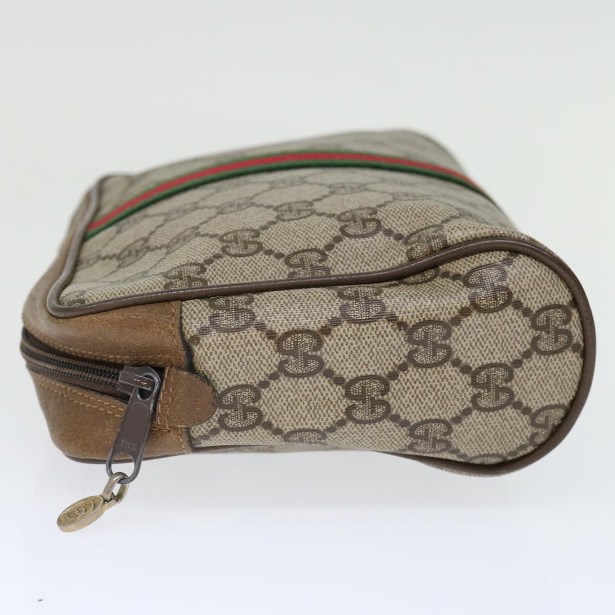 Luxury Gucci Trending 2025 GG Supreme Web Sherry Line Clutch Bag PVC Beige Red Green  ep4046