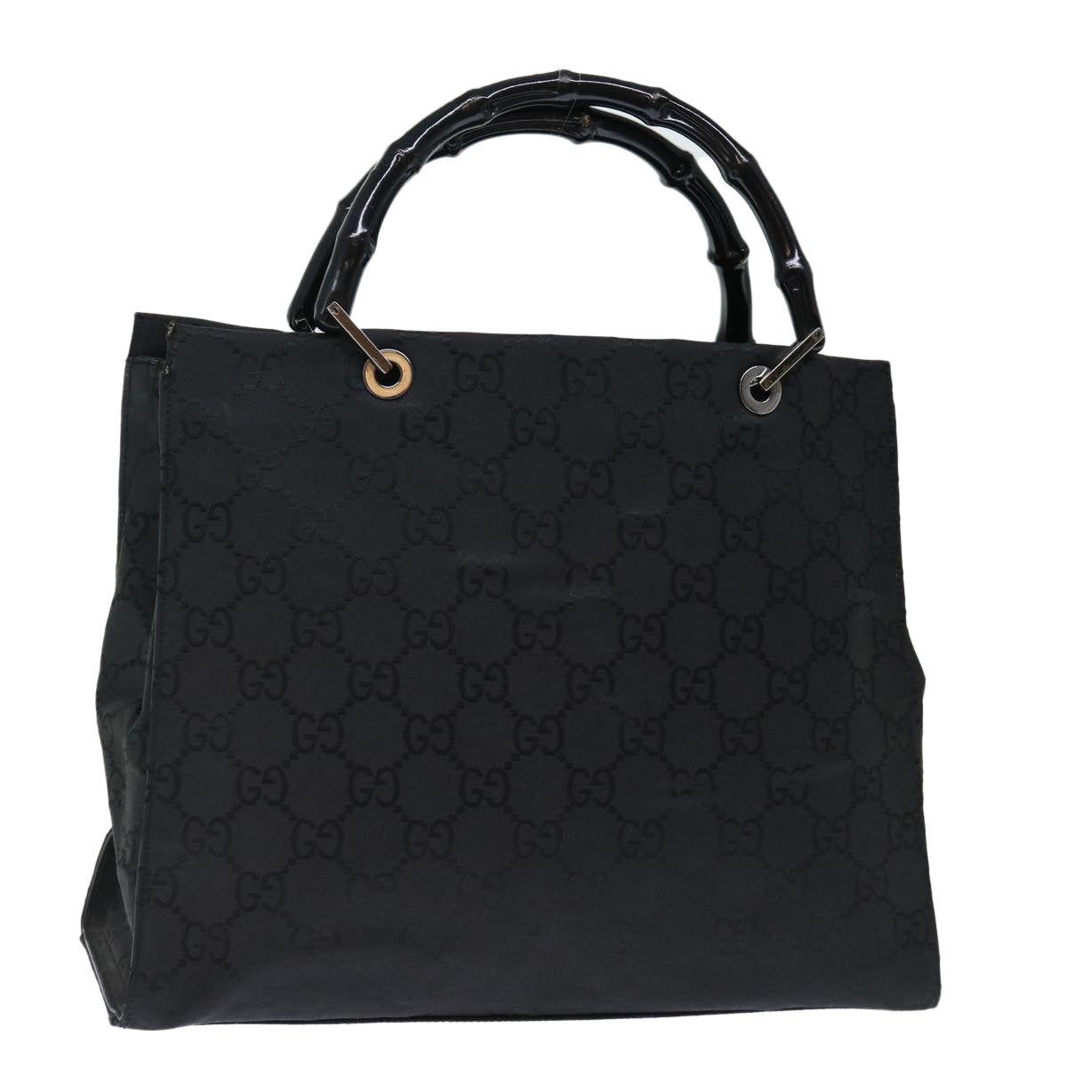 Luxury Gucci Trending 2025 Bamboo GG Canvas Hand Bag Nylon Black 002 1010 3754  ep4051