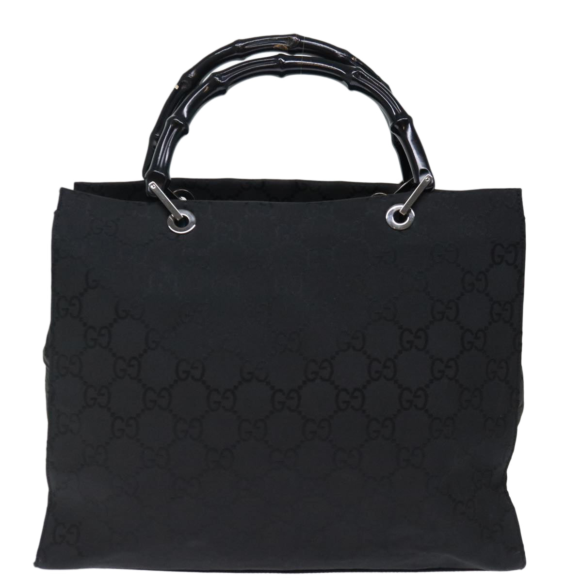 Luxury Gucci Trending 2025 Bamboo GG Canvas Hand Bag Nylon Black 002 1010 3754  ep4051