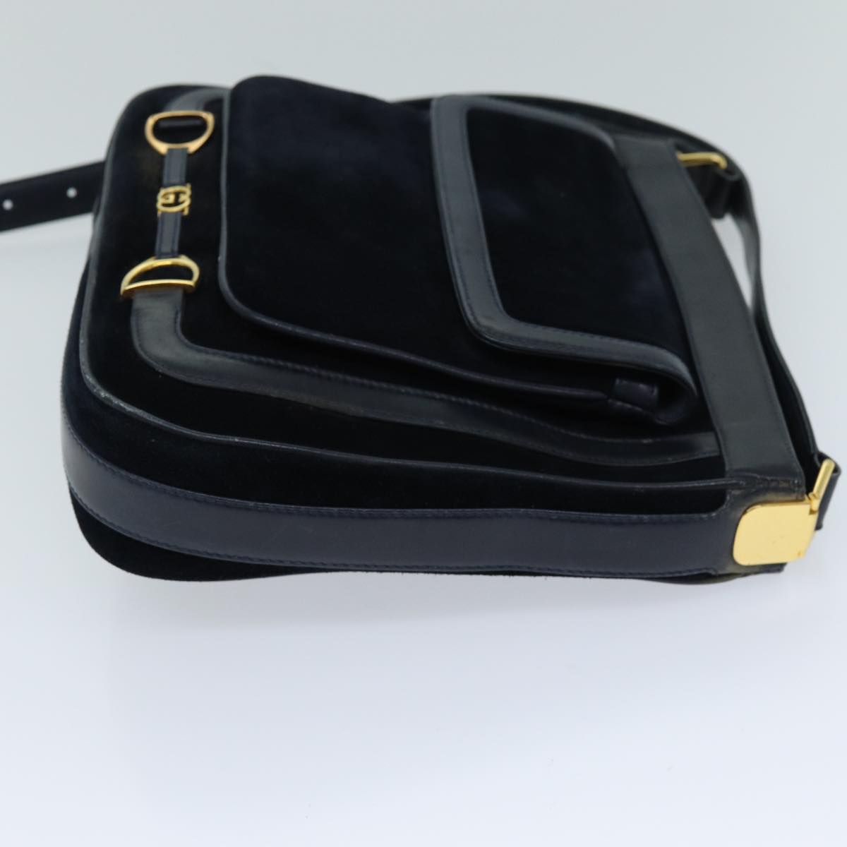 Luxury Gucci Trending 2025 Shoulder Bag Suede Navy  ep4087