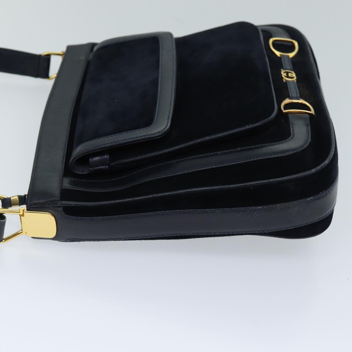 Luxury Gucci Trending 2025 Shoulder Bag Suede Navy  ep4087