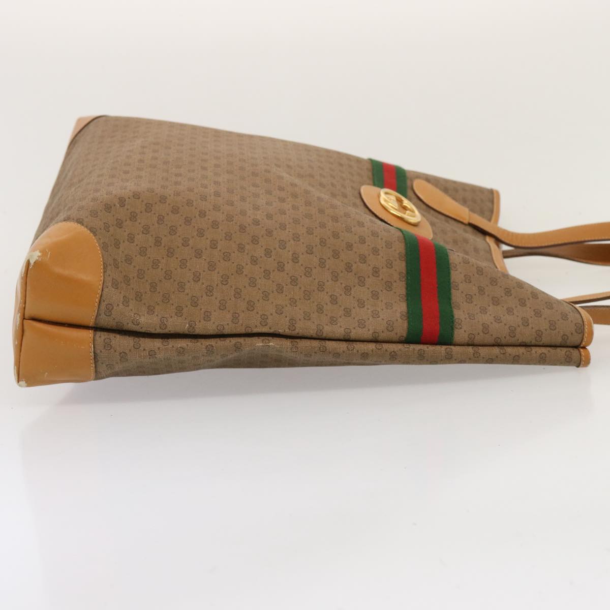 Luxury Gucci Trending 2025 Micro GG Supreme Web Sherry Line Tote Bag Beige 002 983 0174  ep4088