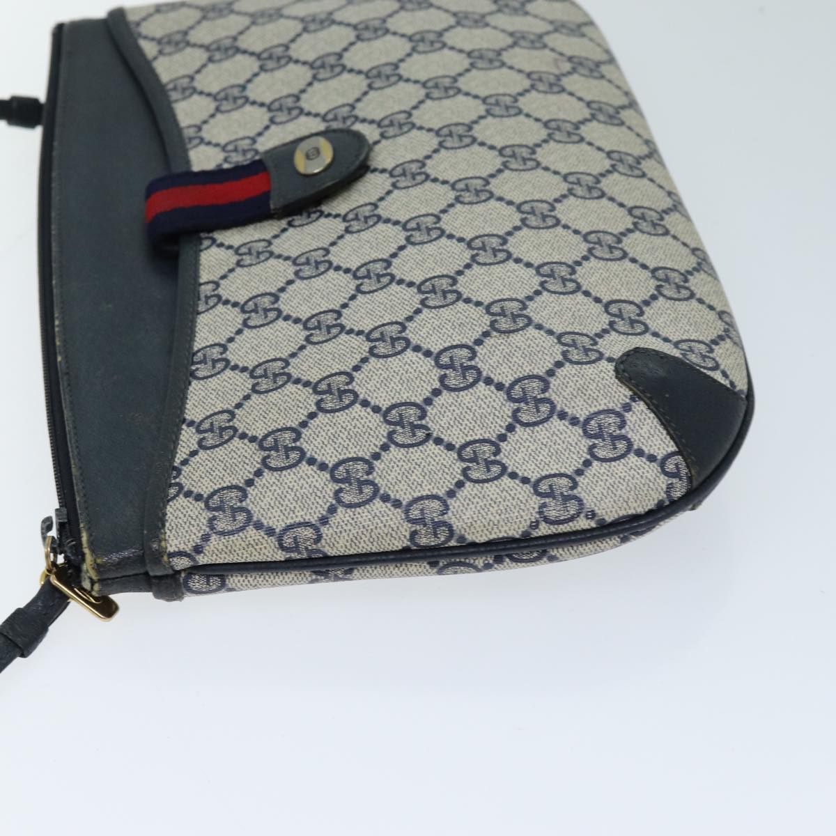 Luxury Gucci Trending 2025 GG Plus Supreme Sherry Line Shoulder Bag Navy Red 904 02 026  ep4106