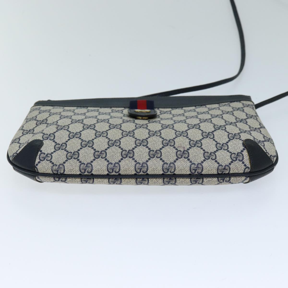 Luxury Gucci Trending 2025 GG Plus Supreme Sherry Line Shoulder Bag Navy Red 904 02 026  ep4106