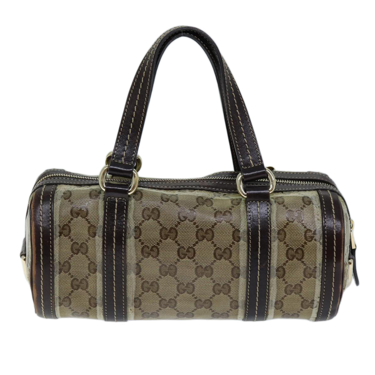 Luxury Gucci Trending 2025 GG Crystal Hand Bag Coated Canvas Beige 181485  ep4112