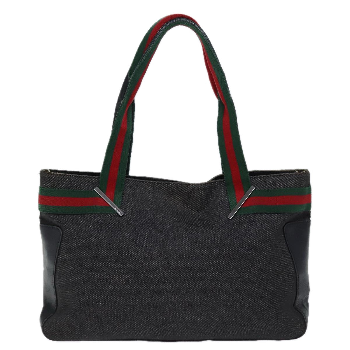 Luxury Gucci Trending 2025 Web Sherry Line Tote Bag Denim Black Red Green 73983  ep4159