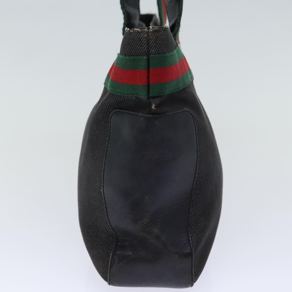 Luxury Gucci Trending 2025 Web Sherry Line Tote Bag Denim Black Red Green 73983  ep4159