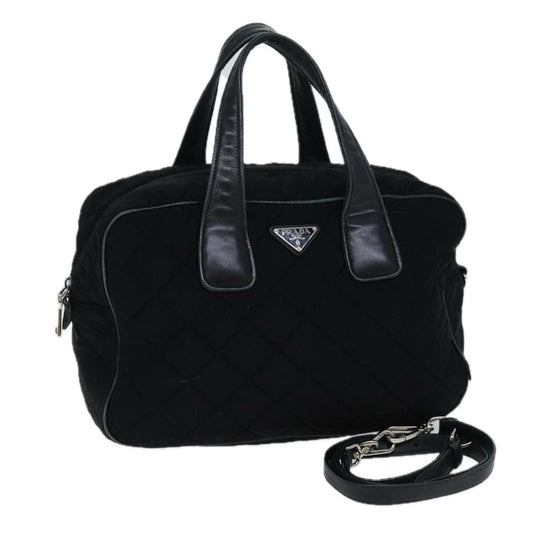 Luxury PradaHand Bag Canvas 2way Black ep4171