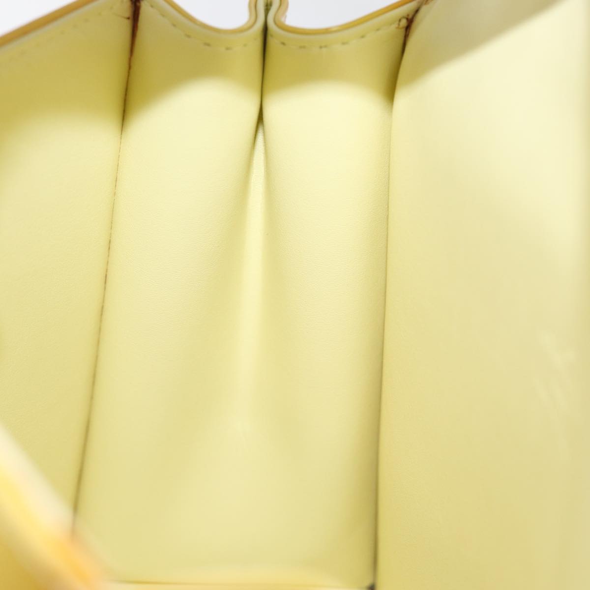 LOUIS VUITTON Monogram Vernis Spring Street Bag Lime Yellow M91068 ep4194