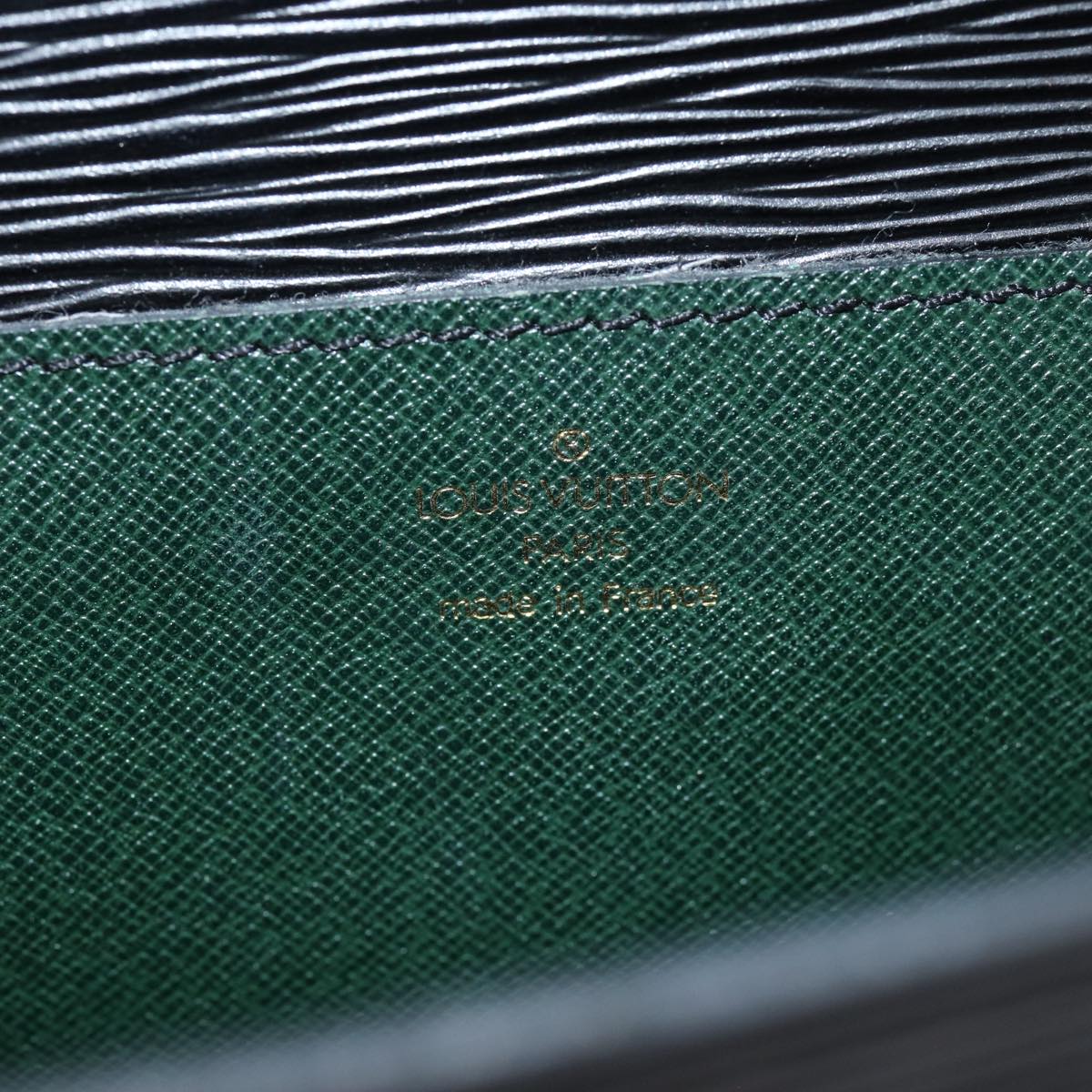 LOUIS VUITTON Epi Porte Documents Bandouliere Briefcase Black M54467 ep4210