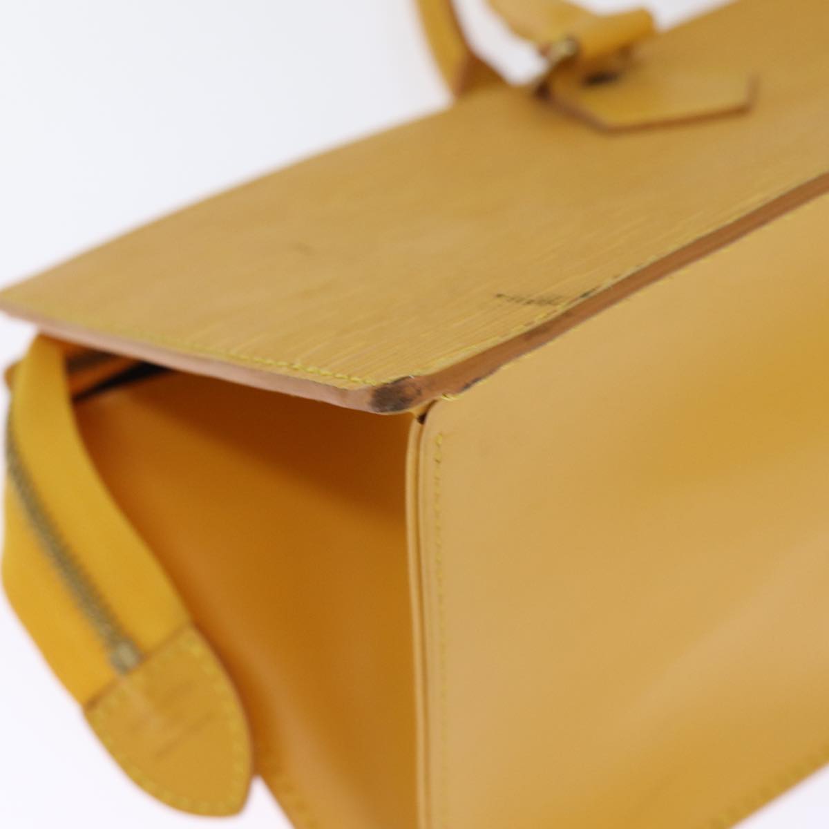LOUIS VUITTON Epi Sac Triangle Hand Bag Yellow M52099 LV ep4217