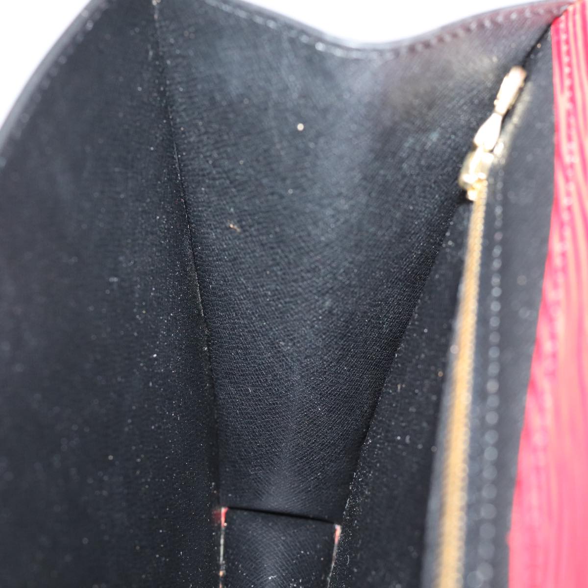 LOUIS VUITTON Epi Montaigne Clutch Bag Red M52657 LV ep4309