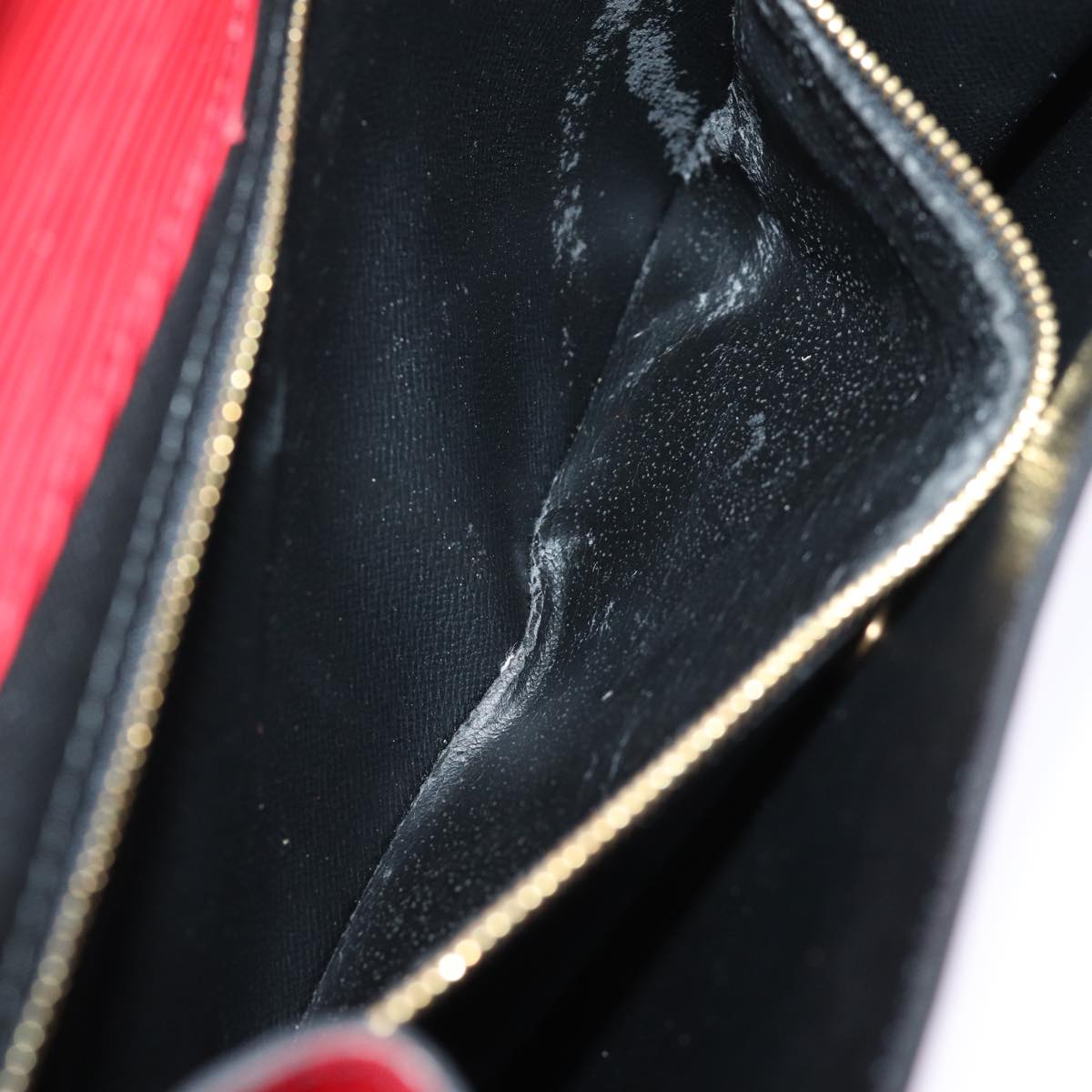 LOUIS VUITTON Epi Montaigne Clutch Bag Red M52657 LV ep4309