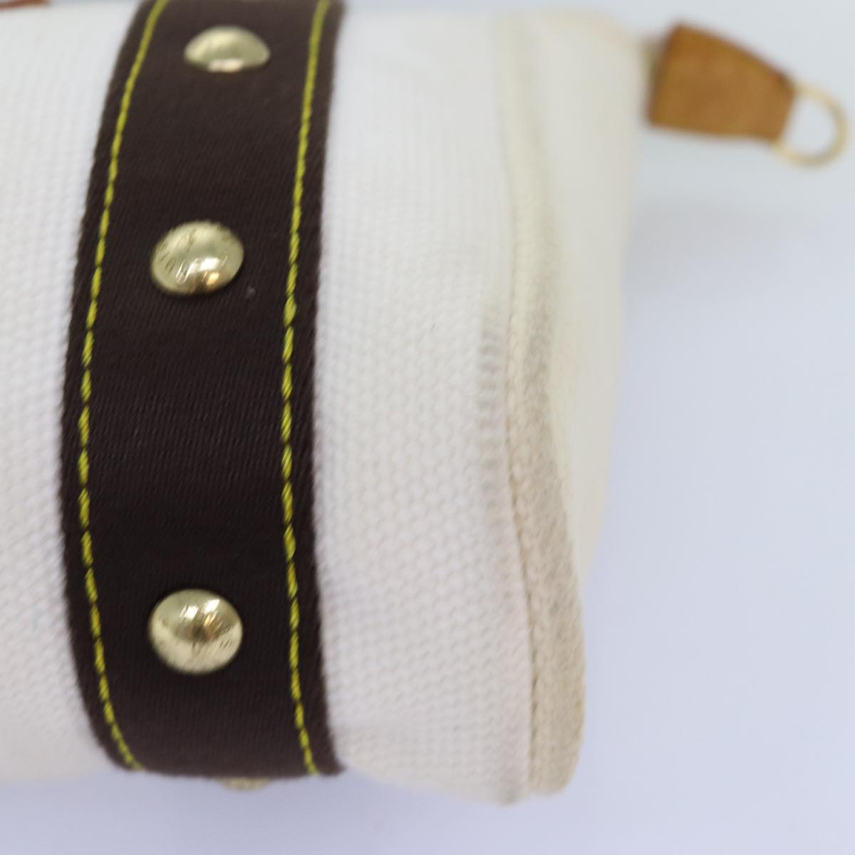 LOUIS VUITTON Antigua Cabas PM Tote Bag White Brown M40036 LV ep4310