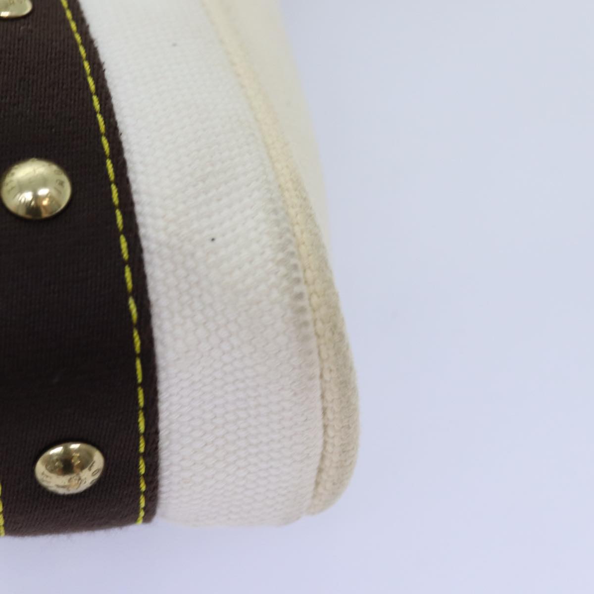 LOUIS VUITTON Antigua Cabas PM Tote Bag White Brown M40036 LV ep4310