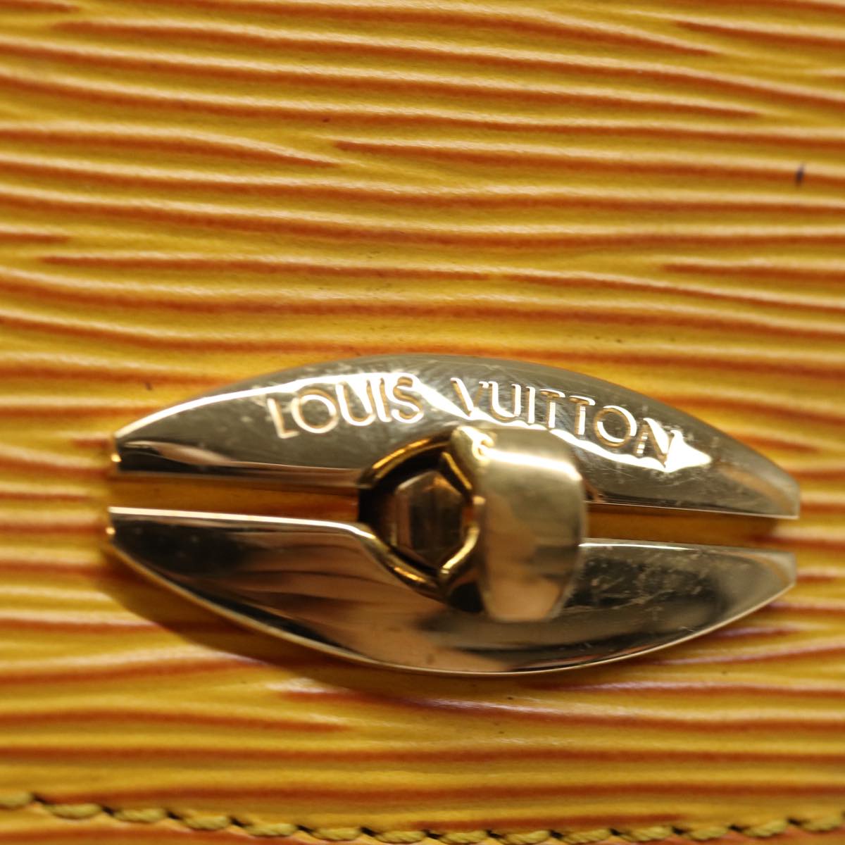 LOUIS VUITTON Epi Malesherbes Hand Bag Tassili Yellow M52379 LV ep4320