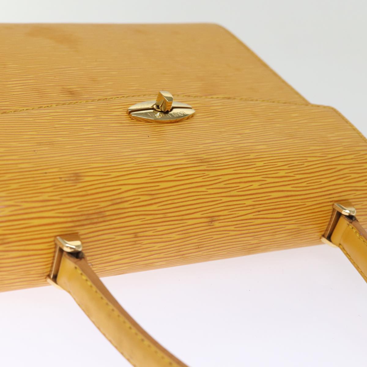 LOUIS VUITTON Epi Malesherbes Hand Bag Tassili Yellow M52379 LV ep4320