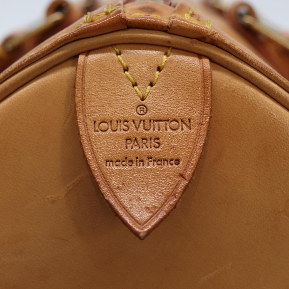 LOUIS VUITTON Nomad leather Speedy 30 Hand Bag Beige M85392 LV ep4364