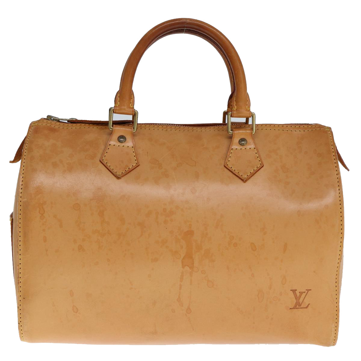 LOUIS VUITTON Nomad leather Speedy 30 Hand Bag Beige M85392 LV ep4364