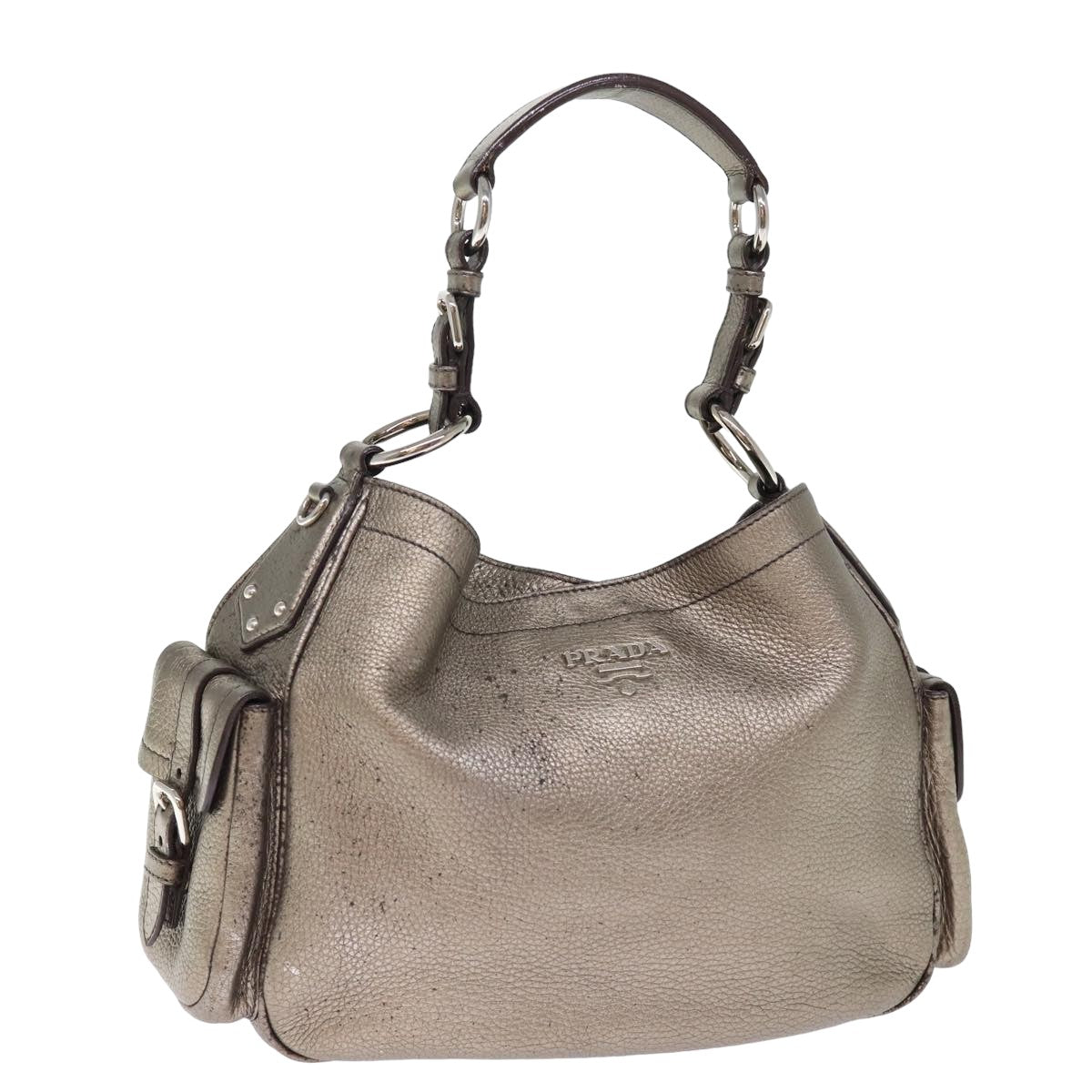 Luxury PradaShoulder Bag Leather Silver ep4586
