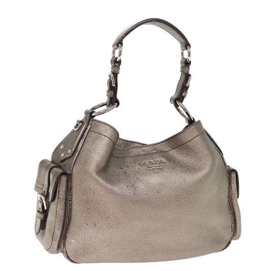 Luxury PradaShoulder Bag Leather Silver ep4586