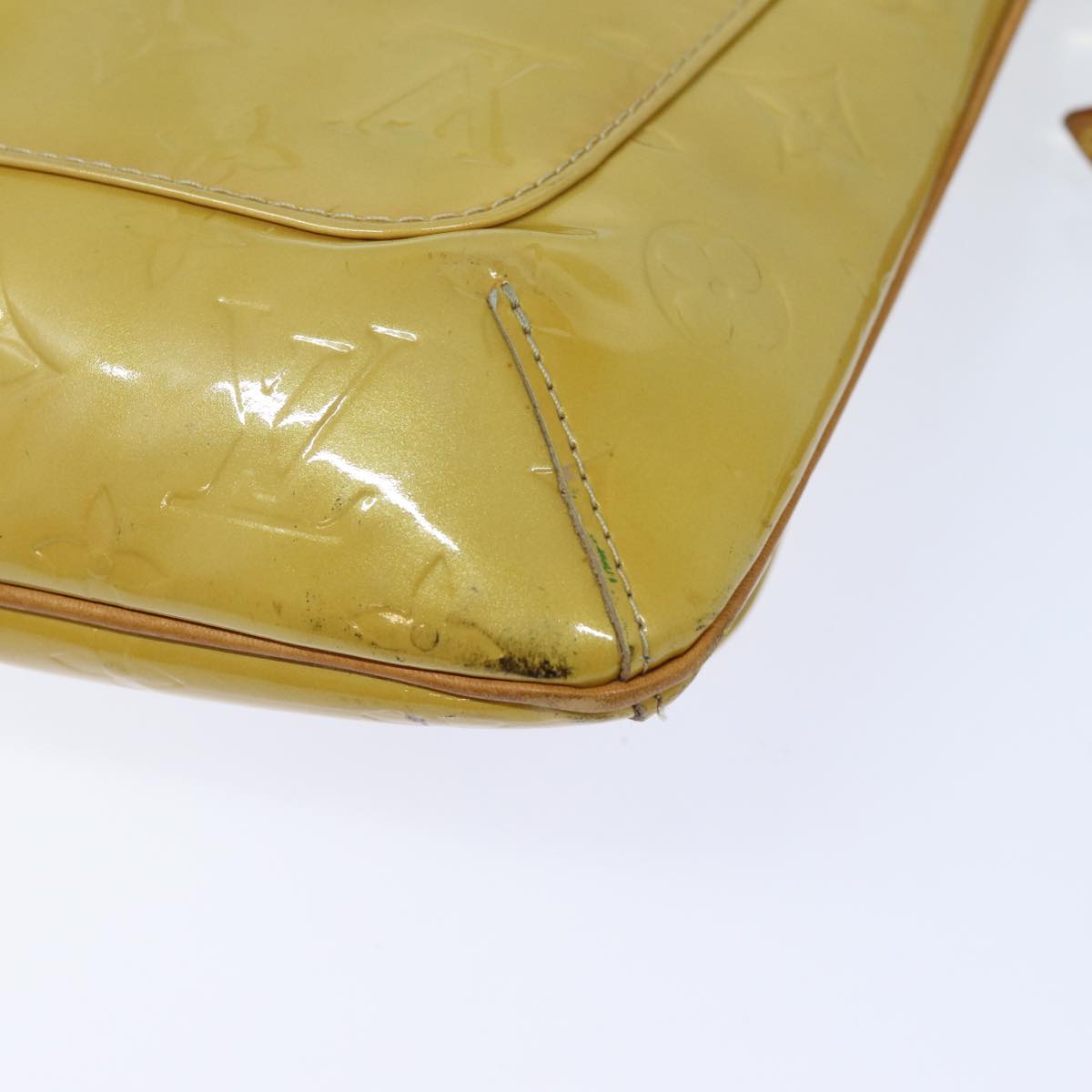 LOUIS VUITTON Monogram Vernis Thompson Street Bag Beige M91301 LV ep4843