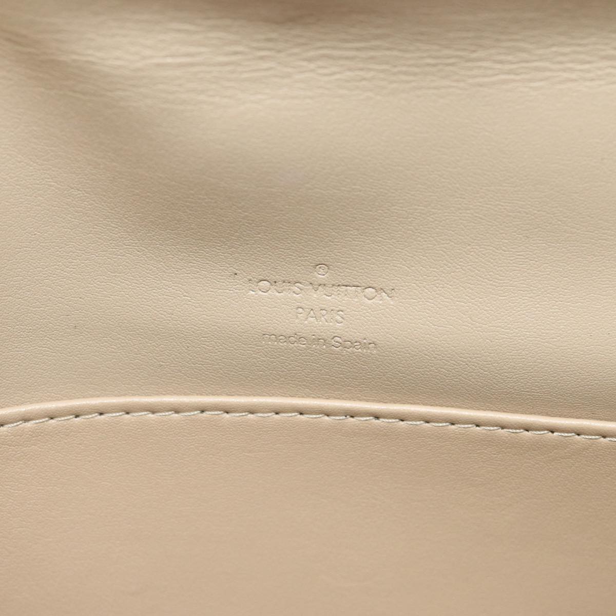 LOUIS VUITTON Monogram Vernis Thompson Street Bag Beige M91301 LV ep4843