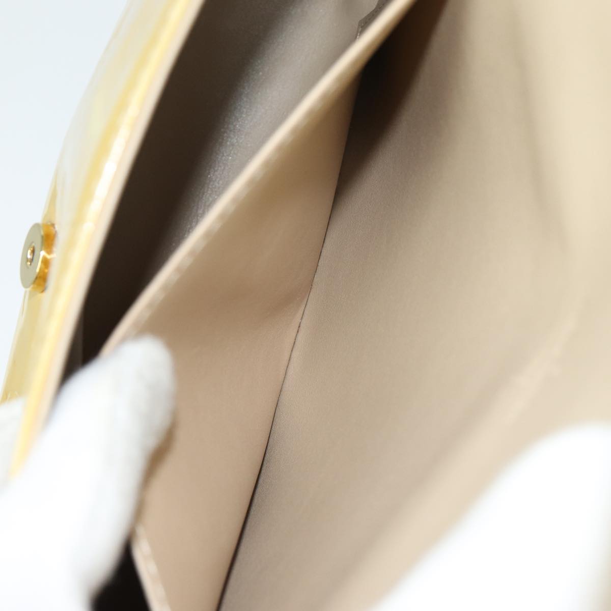 LOUIS VUITTON Monogram Vernis Thompson Street Bag Beige M91301 LV ep4843