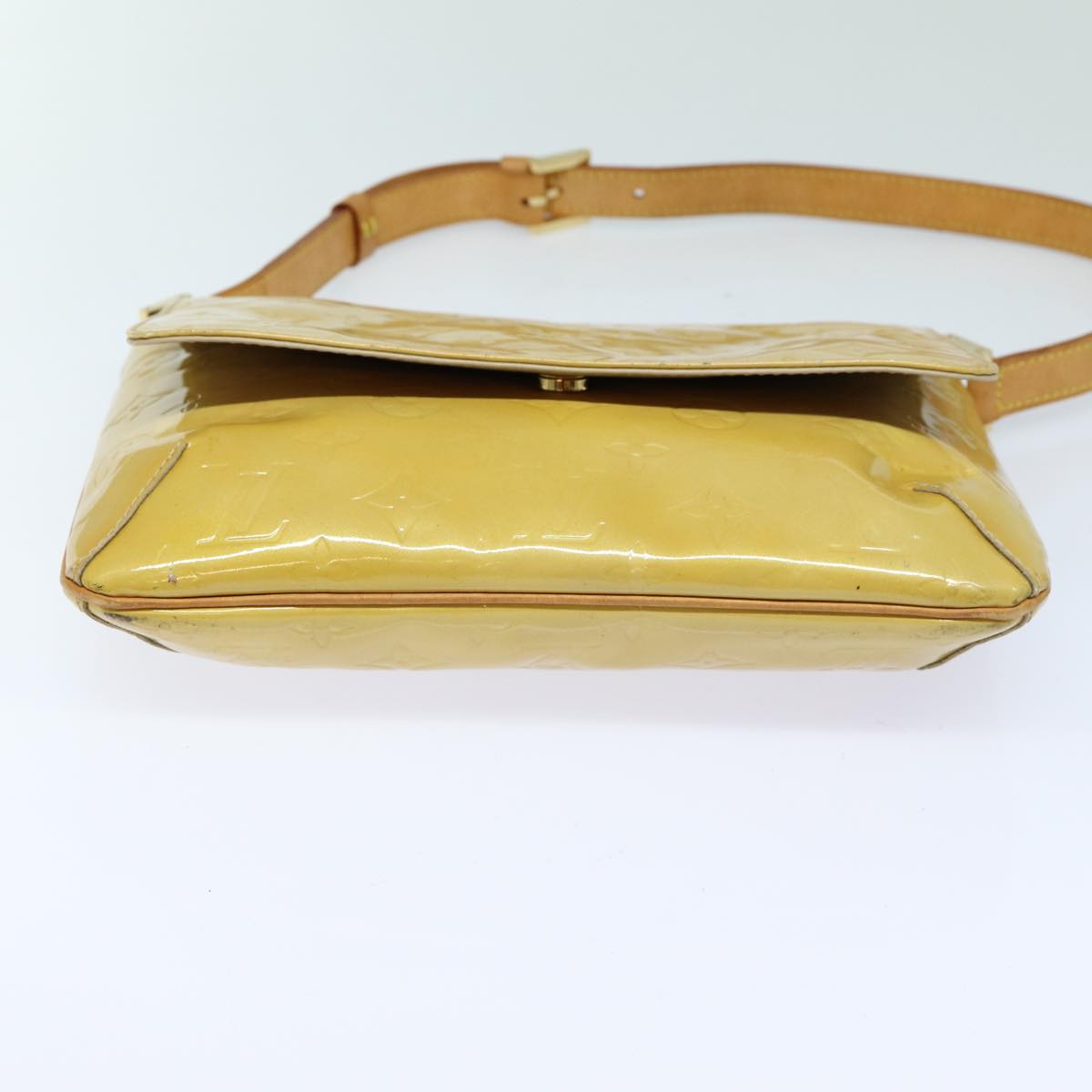 LOUIS VUITTON Monogram Vernis Thompson Street Bag Beige M91301 LV ep4843