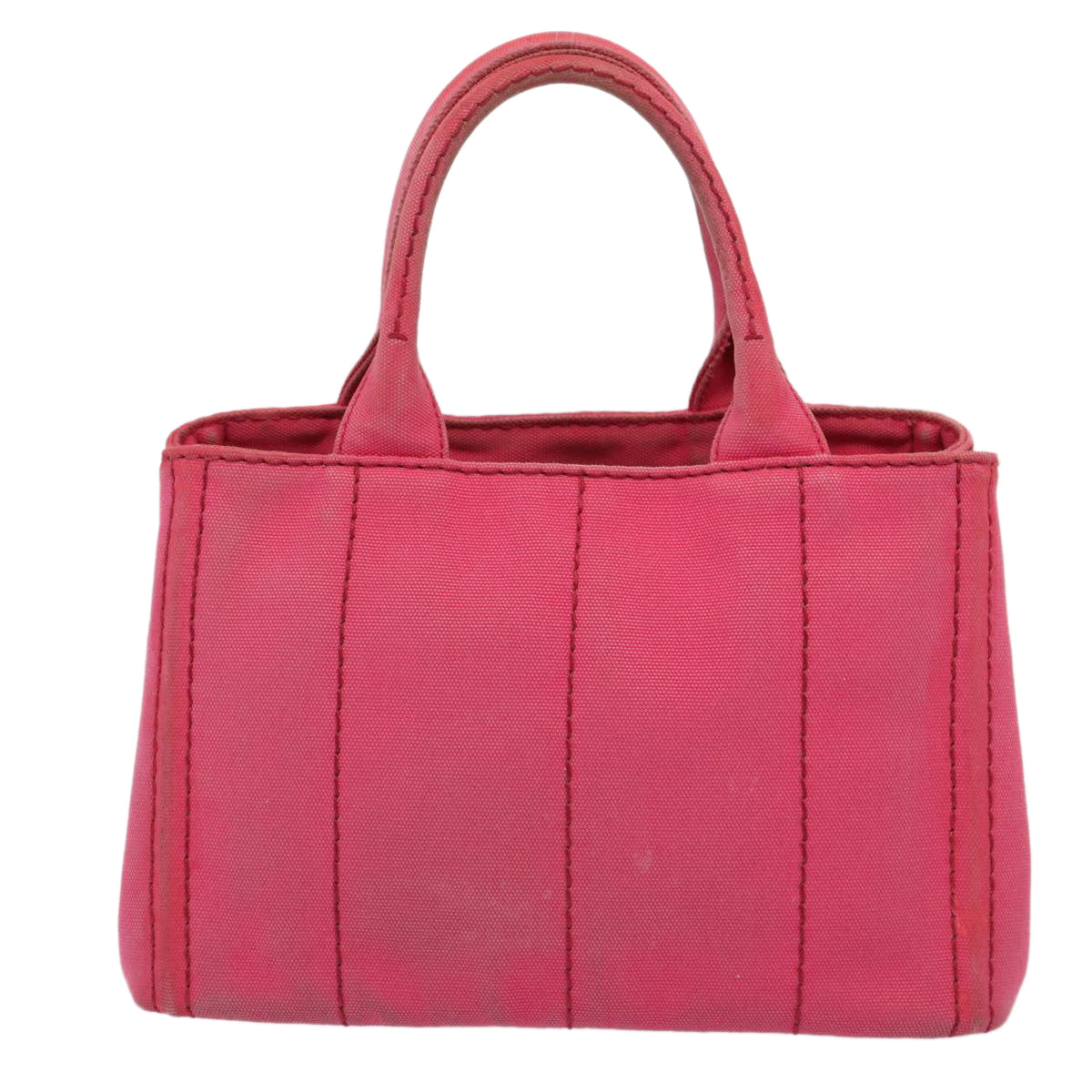 Luxury Prada Canapa PM Hand Bag Canvas 2way Pink  ep4923