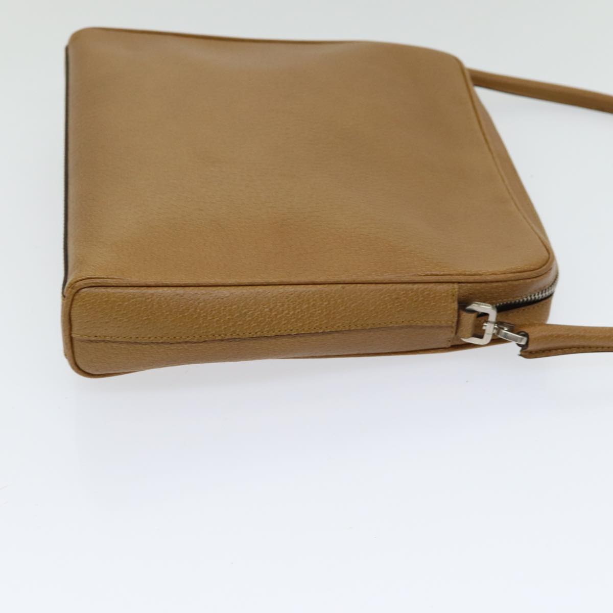 Luxury Prada Shoulder Bag Leather Brown Silver  ep5110