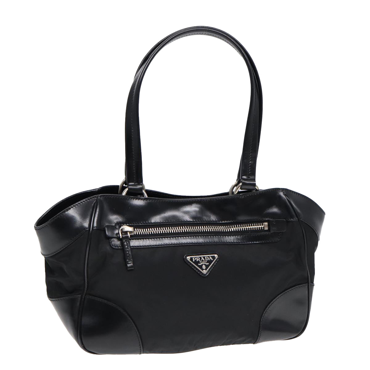 Luxury Prada Hand Bag Nylon Black Silver  ep5212