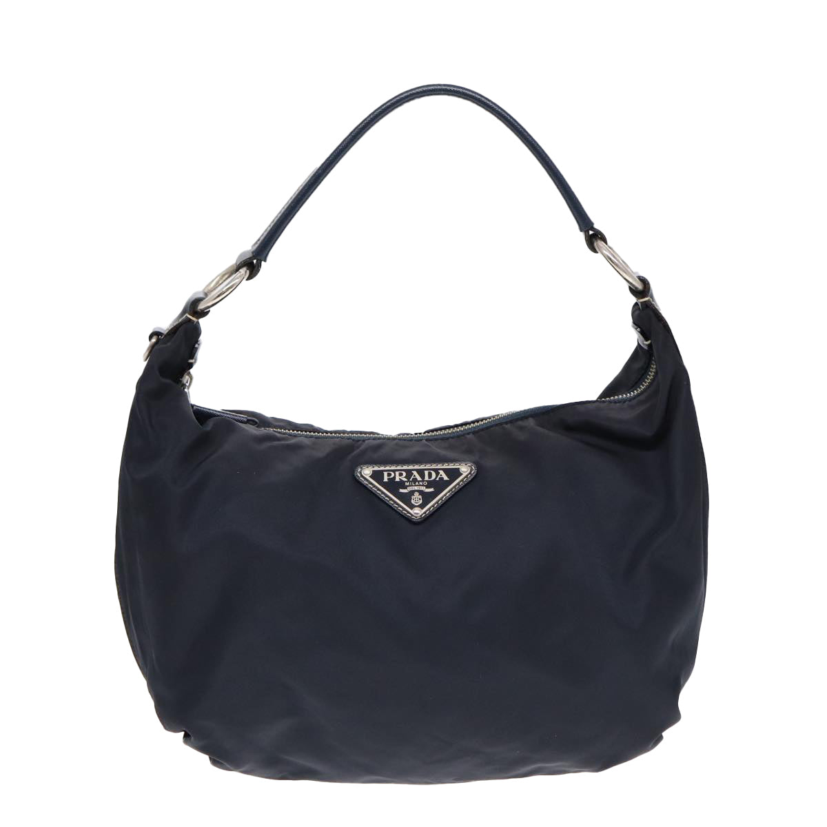 Luxury Prada Shoulder Bag Nylon Navy Silver  ep5213