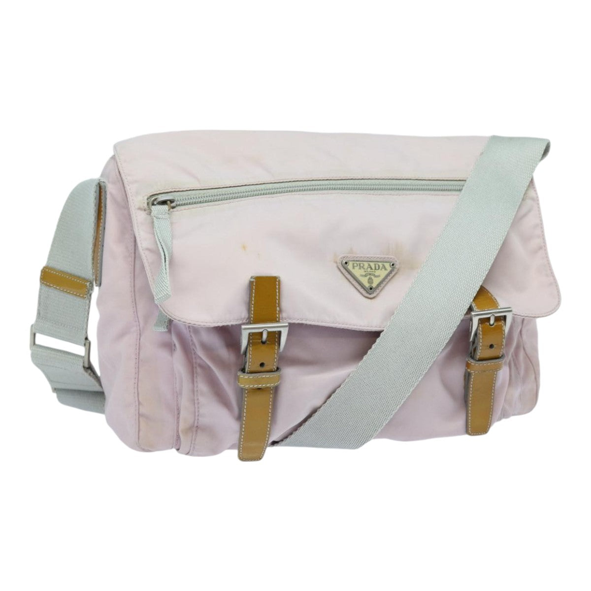 Luxury Prada Shoulder Bag Nylon Pink Silver  ep5304