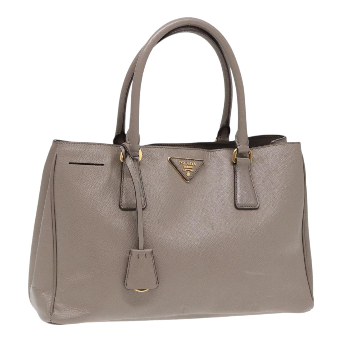 Luxury Prada Hand Bag Safiano leather Gray Gold  ep5342