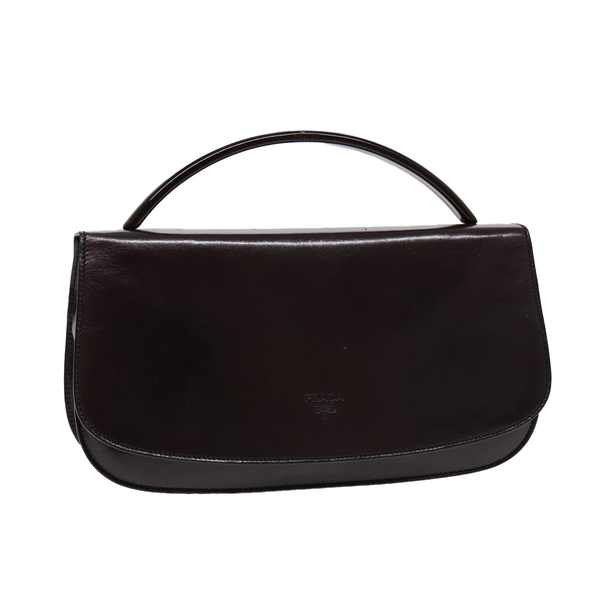 Luxury Prada Hand Bag Leather Silver Brown  ep5375